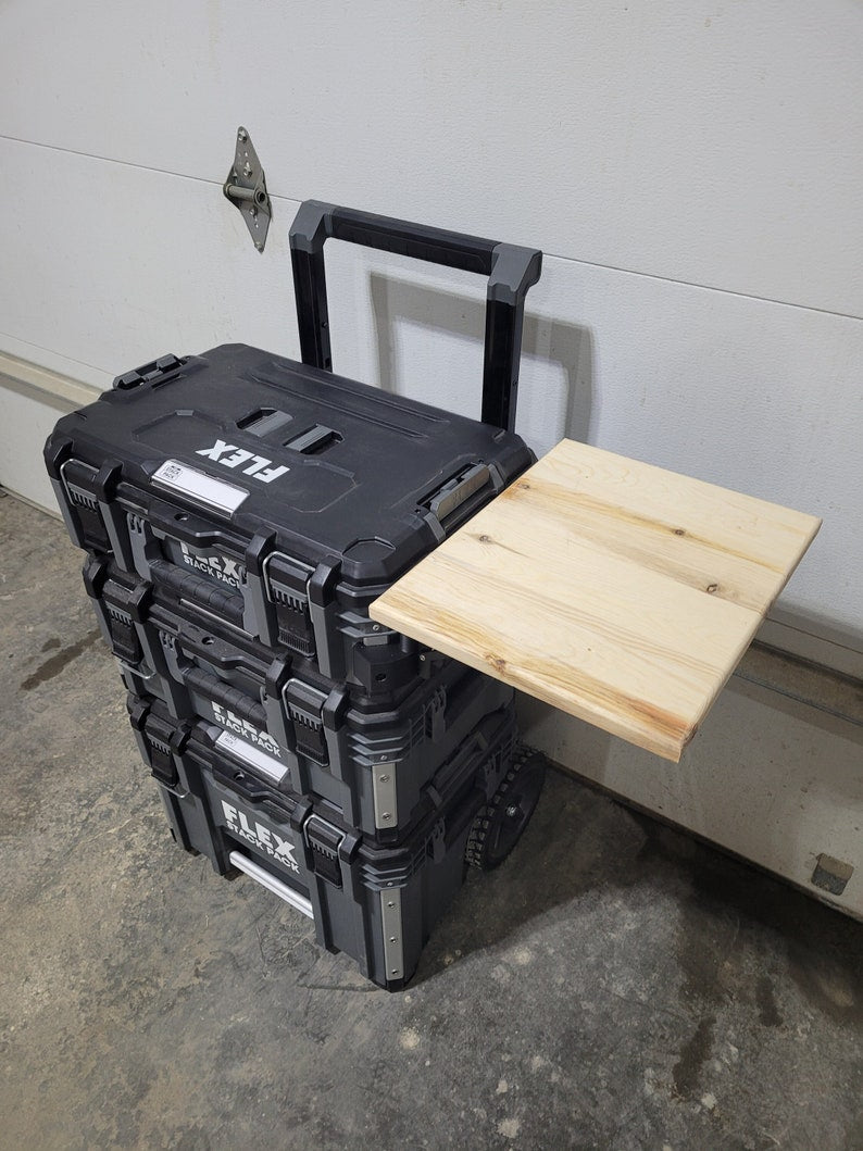 Collapsible Side Table for Flex Stack Pack Toolbox by Milwookie