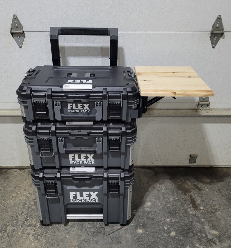 Collapsible Side Table for Flex Stack Pack Toolbox by Milwookie