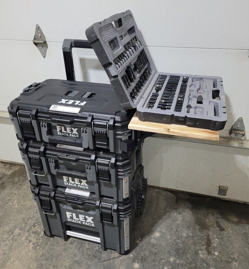Collapsible Side Table for Flex Stack Pack Toolbox by Milwookie