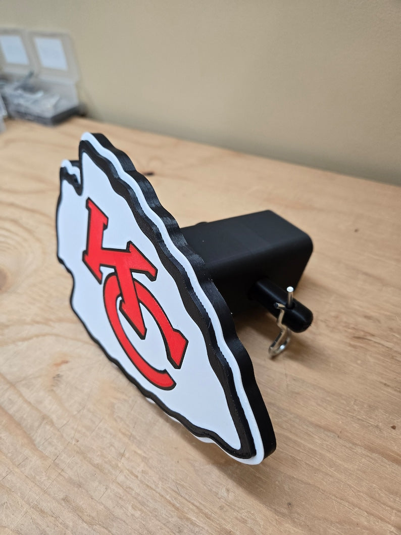 Kansas City Chiefs Hitch Cover – Durable Plastic Accessory with Free Hitch Pin | Perfect Gift for Football Fans