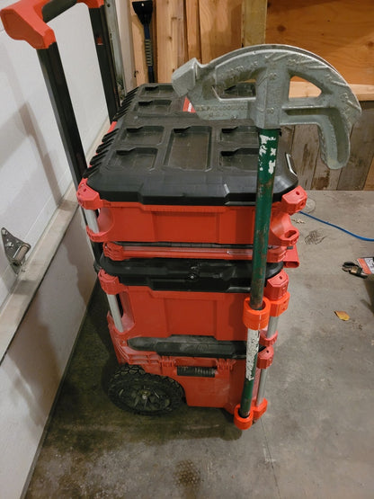 Milwookie Pipe Bender/ Broom Holder for Milwaukee Packout for 3/4" or 1" Bender - Accessories for Packout Toolbox