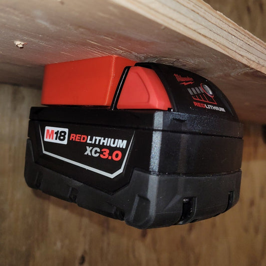 Milwaukee M18 Battery Storage Mount by Milwookie - Milwaukee Tool Accessories