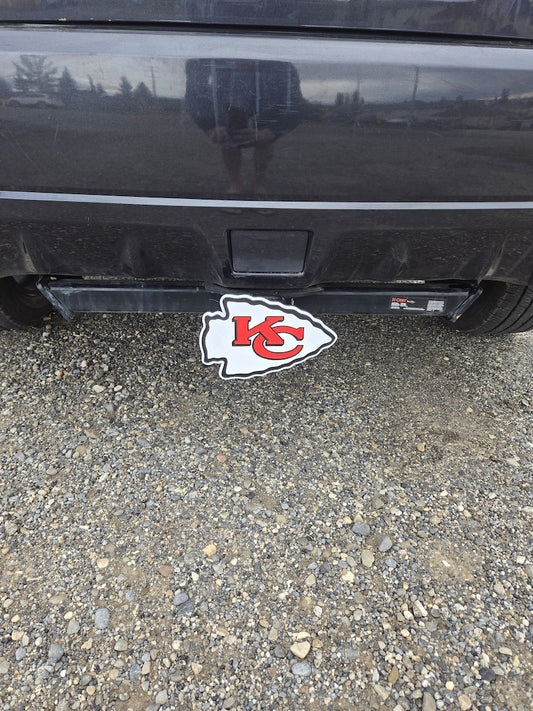 Kansas City Chiefs Hitch Cover – Durable Plastic Accessory with Free Hitch Pin | Perfect Gift for Football Fans