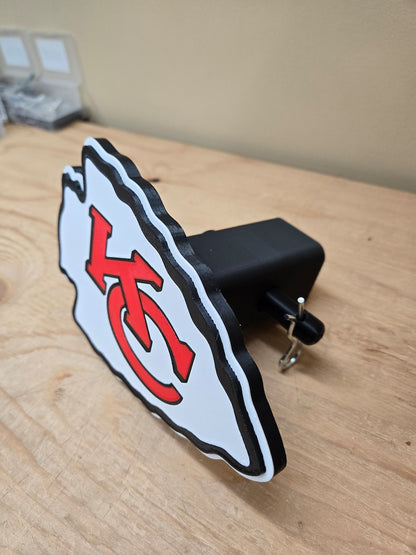 Kansas City Chiefs Hitch Cover – Durable Plastic Accessory with Free Hitch Pin | Perfect Gift for Football Fans