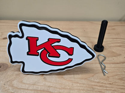 Kansas City Chiefs Hitch Cover – Durable Plastic Accessory with Free Hitch Pin | Perfect Gift for Football Fans
