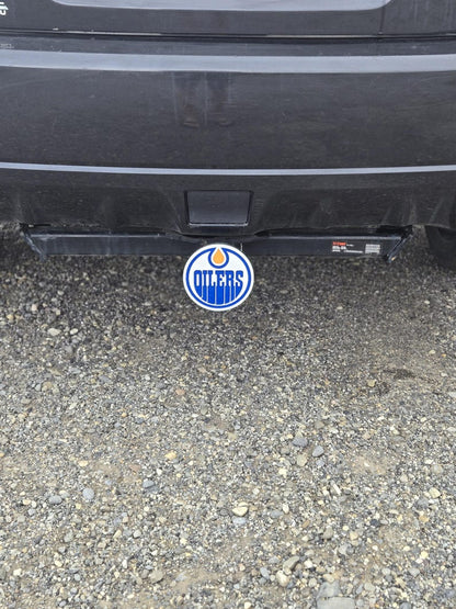 Edmonton Oilers Hitch Cover – Durable Plastic Accessory with Free Hitch Pin | Perfect Gift for Hockey Fans